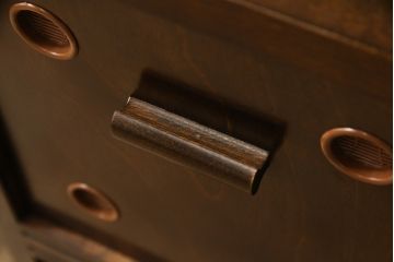 中古　超美品　川島政則ステンドグラス工房　幻想的な雰囲気を醸し出す行灯型フロアスタンド照明(スタンドライト、間接照明、行燈)(定価約40万円)(R-059190)