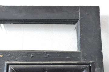 アンティーク建具　フランスアンティーク　お洒落なアクセントになるロートアイアンフェンス入りのドア1枚(扉、木製ドア、玄関ドア、建具)(R-059205)