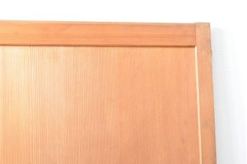 アンティーク建具　杉材　美しい柾目が目を引く板戸2枚セット(引き戸、建具)(R-059209)