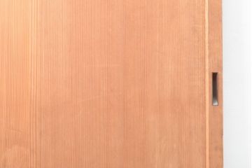 アンティーク建具　杉材　美しい柾目が目を引く板戸2枚セット(引き戸、建具)(R-059209)