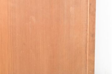 アンティーク建具　杉材　美しい柾目が目を引く板戸2枚セット(引き戸、建具)(R-059209)