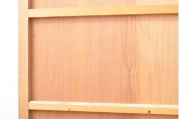 アンティーク建具　杉材　美しい柾目が目を引く板戸2枚セット(引き戸、建具)(R-059209)