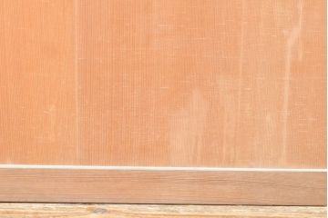 アンティーク建具　杉材　美しい柾目が目を引く板戸1枚(帯戸、引き戸、建具)(R-059210)