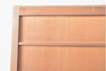 アンティーク建具　杉材　美しい柾目が目を引く板戸1枚(帯戸、引き戸、建具)(R-059210)