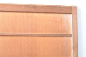 アンティーク建具　杉材　美しい柾目が目を引く板戸1枚(帯戸、引き戸、建具)(R-059210)