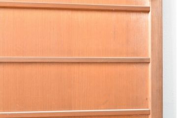 アンティーク建具　杉材　美しい柾目が目を引く板戸1枚(帯戸、引き戸、建具)(R-059210)