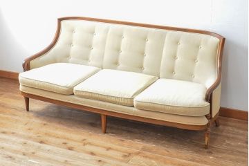 中古　DREXEL HERITAGE(ドレクセルヘリテイジ)　上質な空間づくりにおすすめの3人掛けソファ(3P、三人掛け、アームソファ)(R-059216)