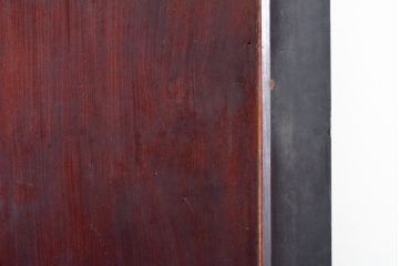 アンティーク建具　総欅(ケヤキ)材　重厚感のある佇まいが魅力の蔵戸1枚(玄関戸、引き戸、建具)(R-059225)