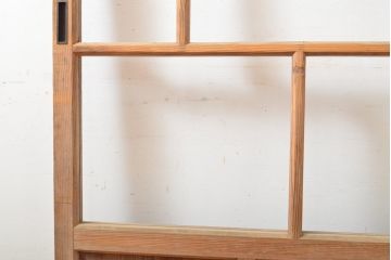アンティーク建具　大正ロマン　ノスタルジックな雰囲気を醸し出すガラス戸1枚(引き戸、建具)(R-059227)
