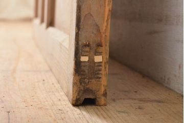 アンティーク建具　大正ロマン　ノスタルジックな雰囲気を醸し出すガラス戸1枚(引き戸、建具)(R-059227)