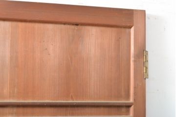アンティーク建具　横桟付き　温かみを感じる杉材製扉(ドア、板戸、建具)(R-059230)