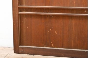 アンティーク建具　横桟付き　温かみを感じる杉材製扉(ドア、板戸、建具)(R-059230)