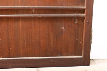 アンティーク建具　横桟付き　温かみを感じる杉材製扉(ドア、板戸、建具)(R-059230)