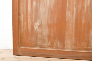 アンティーク建具　横桟付き　温かみを感じる杉材製扉(ドア、板戸、建具)(R-059230)