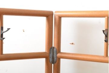和製アンティーク　桑材　シンプルなデザインで馴染みやすい衣桁(衣装掛け、着物掛け、ハンガーラック)(R-059231)