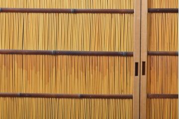 アンティーク建具　民芸家具　情緒豊かな佇まいが魅力の御簾戸4枚セット(建具、簾戸、簀戸、葭戸、夏障子、すど、葦戸)(R-059232)