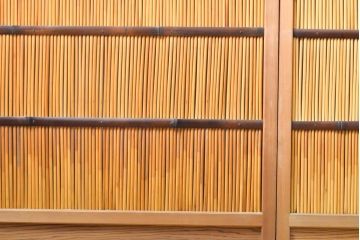 アンティーク建具　民芸家具　情緒豊かな佇まいが魅力の御簾戸4枚セット(建具、簾戸、簀戸、葭戸、夏障子、すど、葦戸)(R-059232)