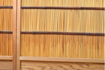 アンティーク建具　民芸家具　情緒豊かな佇まいが魅力の御簾戸4枚セット(建具、簾戸、簀戸、葭戸、夏障子、すど、葦戸)(R-059232)