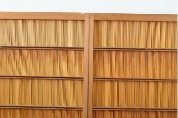 アンティーク建具　民芸家具　情緒豊かな佇まいが魅力の御簾戸4枚セット(建具、簾戸、簀戸、葭戸、夏障子、すど、葦戸)(R-059232)