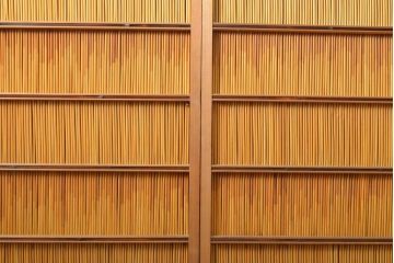 アンティーク建具　民芸家具　情緒豊かな佇まいが魅力の御簾戸4枚セット(建具、簾戸、簀戸、葭戸、夏障子、すど、葦戸)(R-059232)