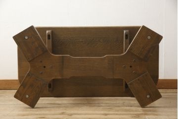 中古　美品　飛騨産業　キツツキ　PROVINCIAL(プロヴィンシャル・プロビンシャル)シリーズ　丸みのあるデザインがかわいらしいセンターテーブル(定価約28万円)(ローテーブル、リビングテーブル)(R-059235)