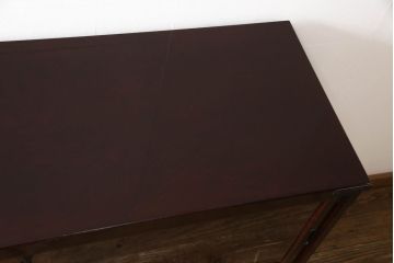 中古　美品　二本松工藝館　田中家具　重厚感ある佇まいが魅力的なサイドボード(リビングボード、戸棚、収納棚)(R-059244)