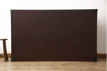 中古　美品　二本松工藝館　田中家具　重厚感ある佇まいが魅力的なサイドボード(リビングボード、戸棚、収納棚)(R-059244)