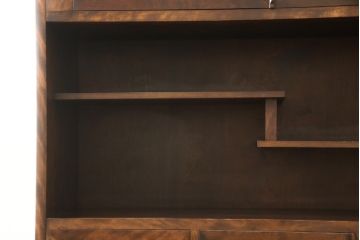 和製ビンテージ　美品　九州民芸家具　高山デザイン　シンプルモダンなデザインが美しい茶箪笥(茶棚、飾り棚、キャビネット、ヴィンテージ)(R-059252)