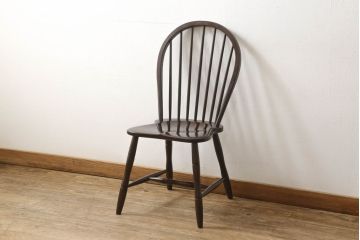 中古　松本民芸家具　フープバックの背もたれがおしゃれな#72型・リーチチェア(ダイニングチェア、ウィンザーチェア、ウインザーチェア)(R-059255)