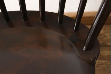 中古　松本民芸家具　フープバックの背もたれがおしゃれな#72型・リーチチェア(ダイニングチェア、ウィンザーチェア、ウインザーチェア)(R-059255)