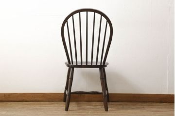 中古　松本民芸家具　フープバックの背もたれがおしゃれな#72型・リーチチェア(ダイニングチェア、ウィンザーチェア、ウインザーチェア)(R-059255)