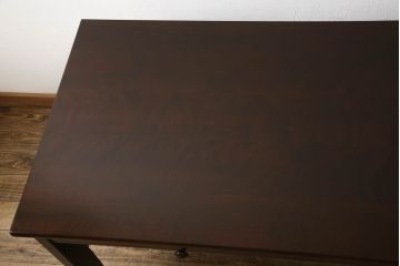 和製ビンテージ　希少な絶版品!　北海道民芸家具　シンプルなデザインの平机(ワークデスク、在宅ワーク用、作業台、ヴィンテージ)(R-059261)