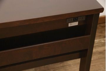 和製ビンテージ　希少な絶版品!　北海道民芸家具　シンプルなデザインの平机(ワークデスク、在宅ワーク用、作業台、ヴィンテージ)(R-059261)