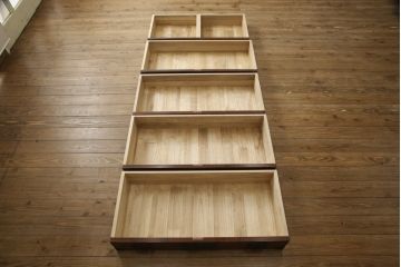 中古　美品　岩谷堂箪笥　桜木作　野郎タンス5段100　重厚な雰囲気漂う衣装箪笥(定価約45万円)(和タンス、整理箪笥、引き出し)(R-059264)