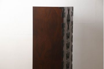 中古　岩谷堂箪笥　細部の意匠に職人のこだわりを感じる立長箪笥(縦型チェスト、衣装たんす、収納箪笥、整理箪笥、引き出し)(R-059266)
