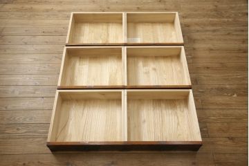 中古　岩谷堂箪笥　細部の意匠に職人のこだわりを感じる立長箪笥(縦型チェスト、衣装たんす、収納箪笥、整理箪笥、引き出し)(R-059266)