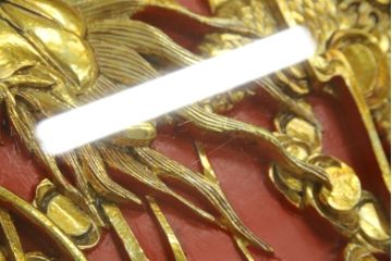 ヴィンテージ家具　超激レア!!　中国美術　王座デザイン　皇帝　まるで美術品のよう、黄金に輝く龍の彫刻が魅力的なセンターテーブル(コーヒーテーブル、ローテーブル、リビングテーブル、ビンテージ)(R-059283)
