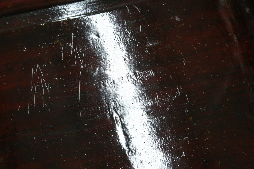 ヴィンテージ家具　超激レア!!　中国美術　皇帝・王座デザイン　黄金に輝く龍の彫刻が高貴なチェア　(R-059286)