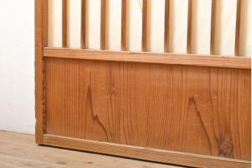 アンティーク建具　和の雰囲気を演出する縦額入り障子戸4枚セット(引き戸、建具)(R-059289)