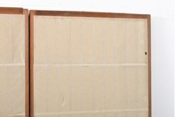 アンティーク建具　和の雰囲気を演出する縦額入り障子戸4枚セット(引き戸、建具)(R-059289)