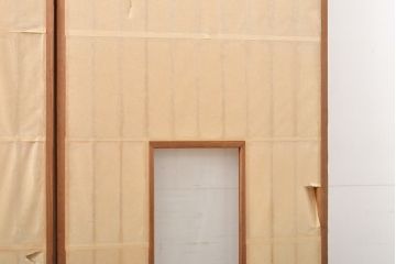 アンティーク建具　和の雰囲気を演出する縦額入り障子戸4枚セット(引き戸、建具)(R-059289)