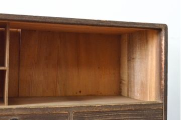 和製ビンテージ　前面桐材　収納力たっぷりの桐箪笥(桐たんす、着物箪笥、衣装箪笥、引き出しヴィンテージ)(R-059309)