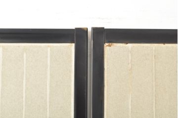 アンティーク建具　黒い框がモダンな印象を高める障子戸4枚セット(引き戸、建具)(R-059310)