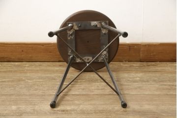 ラフジュ工房オリジナル　シンプルで馴染みやすいスツール(椅子、イス、板座チェア)(R-059341)