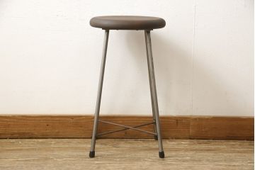 ラフジュ工房オリジナル　シンプルで馴染みやすいスツール(椅子、イス、板座チェア)(R-059344)