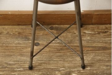 ラフジュ工房オリジナル　シンプルで馴染みやすいスツール(椅子、イス、板座チェア)(R-059345)