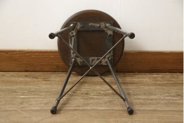 ラフジュ工房オリジナル　シンプルで馴染みやすいスツール(椅子、イス、板座チェア)(R-059345)