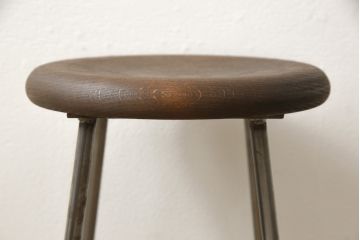 ラフジュ工房オリジナル　シンプルで馴染みやすいスツール(椅子、イス、板座チェア)(R-059346)