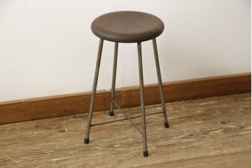 ラフジュ工房オリジナル　シンプルで馴染みやすいスツール(椅子、イス、板座チェア)(R-059348)