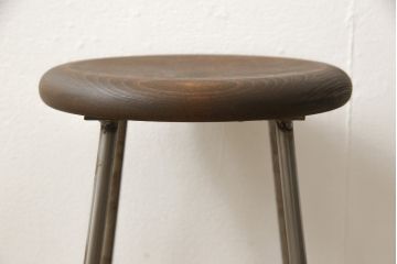 ラフジュ工房オリジナル　シンプルで馴染みやすいスツール(椅子、イス、板座チェア)(R-059348)
